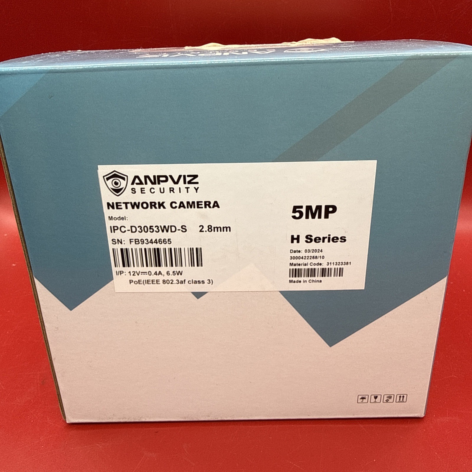 Anpviz IPC-D3053WD-S 5MP Dome POE IP Security Outdoor Camera IP67 HK Series