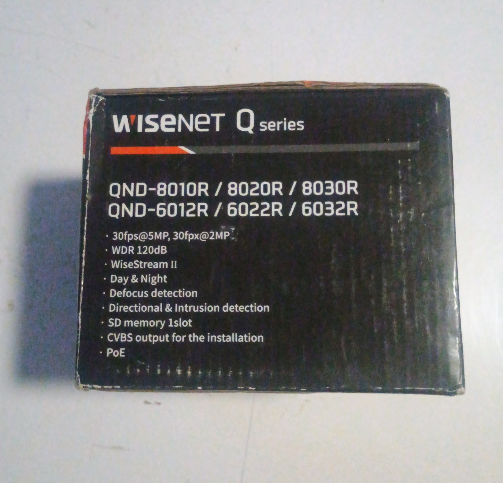 Wisenet QND-6012R1 2MP IR Indoor Dome Camera 2.8mm Fixed Lens PoE Hanwha