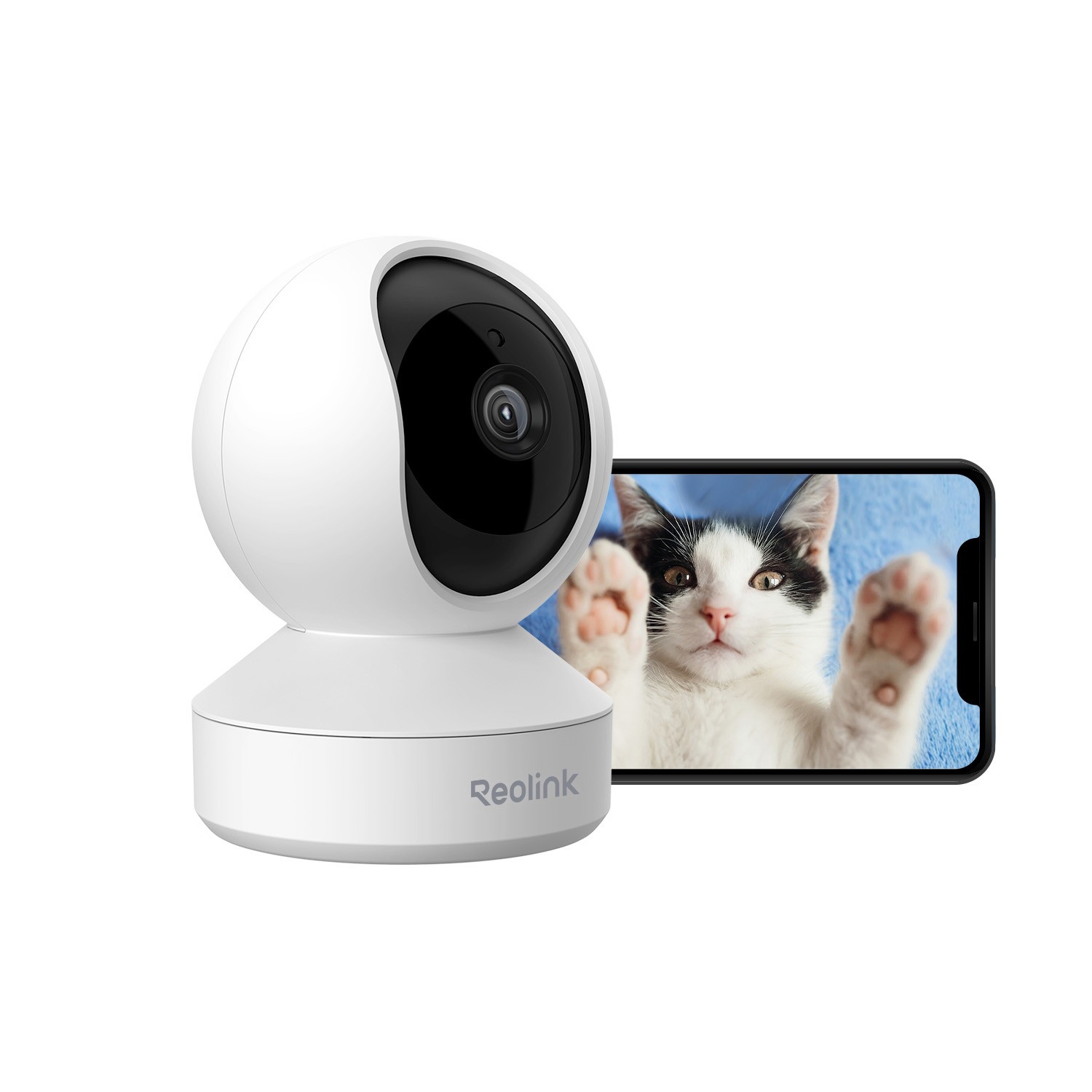 Reolink E1 4MP 360° Coverage PT WiFi Indoor Security Camera with Home Hub Mini