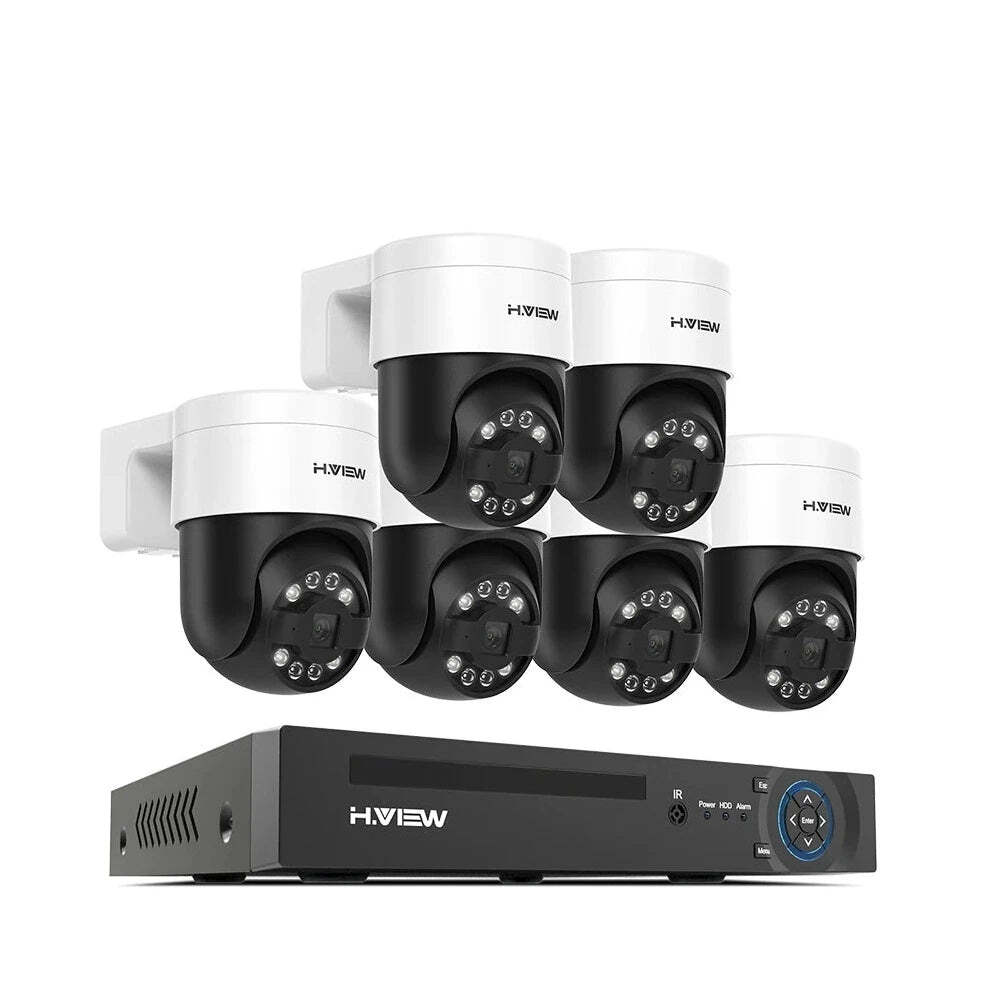 4K 6-Camera 8Ch Surveillance System with PTZ and Humanoid Detection