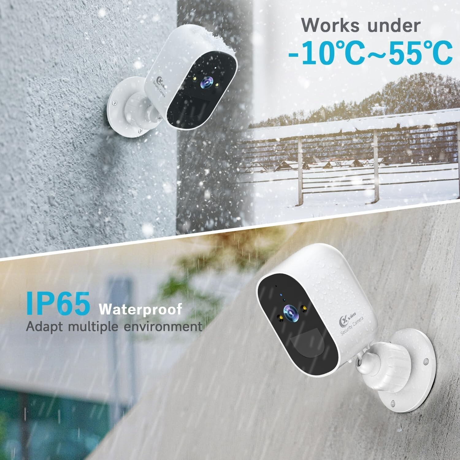 4PK Wireless Security Camera 1080P WiFi Solar Battery Camera Audio Monitor CCTV