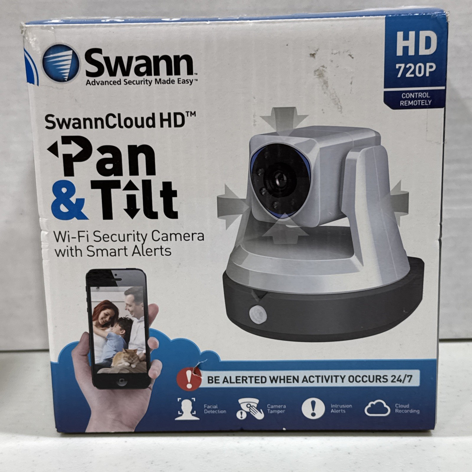 SwannCloud HD Pan & Tilt Wi-Fi Security Camera With Smart Alerts