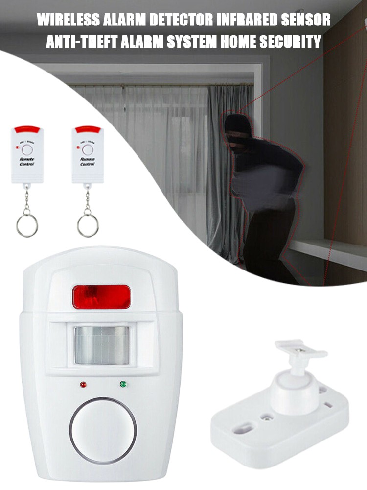 Wireless Alarm Detector Infrared Sensor Anti-theft Alarm System Home Security1x