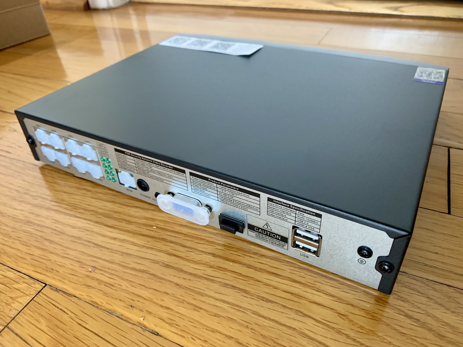 4K PoE Surveillance System, Dual Lens, Auto Tracking, PTZ, NV, DVR 1TB, 4 Camera