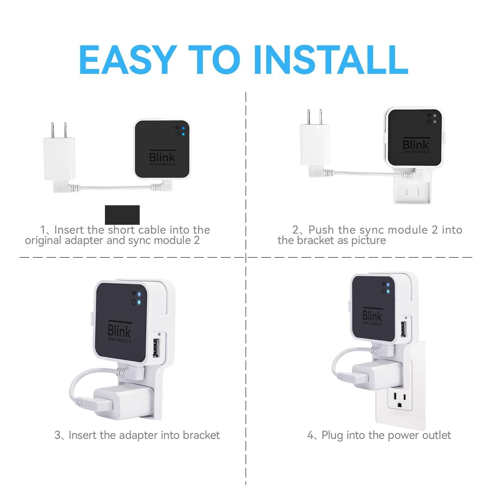Outlet Wall Mount for Blink Sync Module 2 Bracket Holder