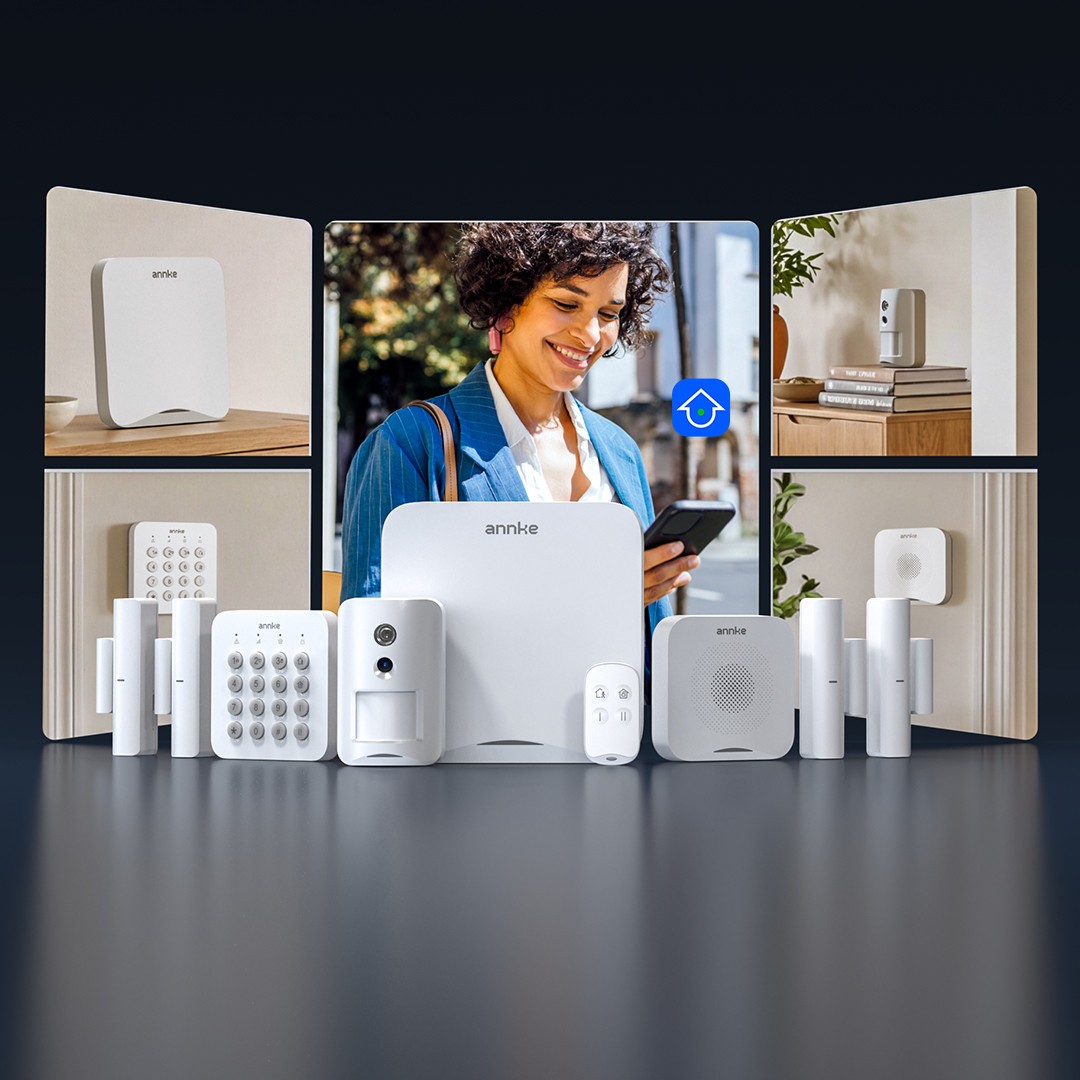 ANNKE 9-Piece Kit All-in-One Wireless Alarm System Expandable DIY Home Security