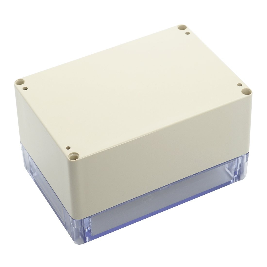 LeMotech ABS Plastic Junction Box Dustproof 6.3×4.3×3.5, Clear, Light Gray