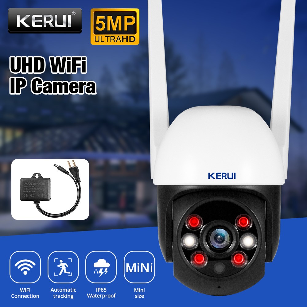 1/2/3/4x 5MP Ultra HD WiFi Camera 6 LED Fill Light Indoor Outdoor Home Security