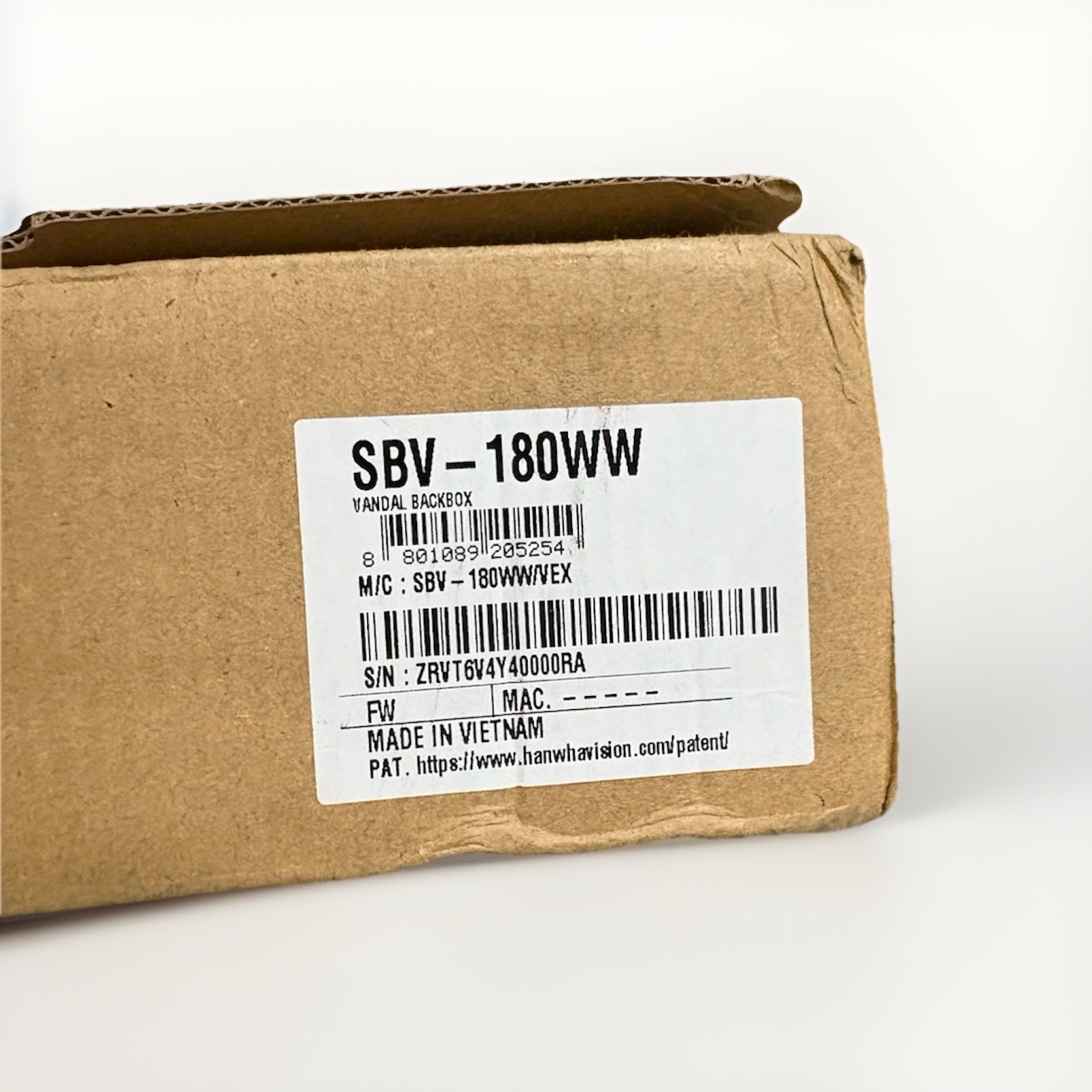 Hanwha Vision Co SBV-180WW ZRVT6V4Y40000RA