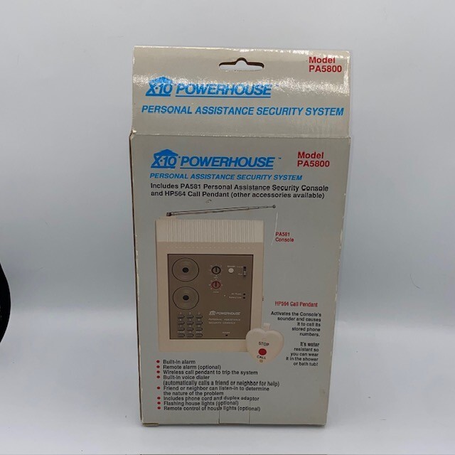 X-10 Powerhouse Model PA5800 Personal Assistance Home Security System New