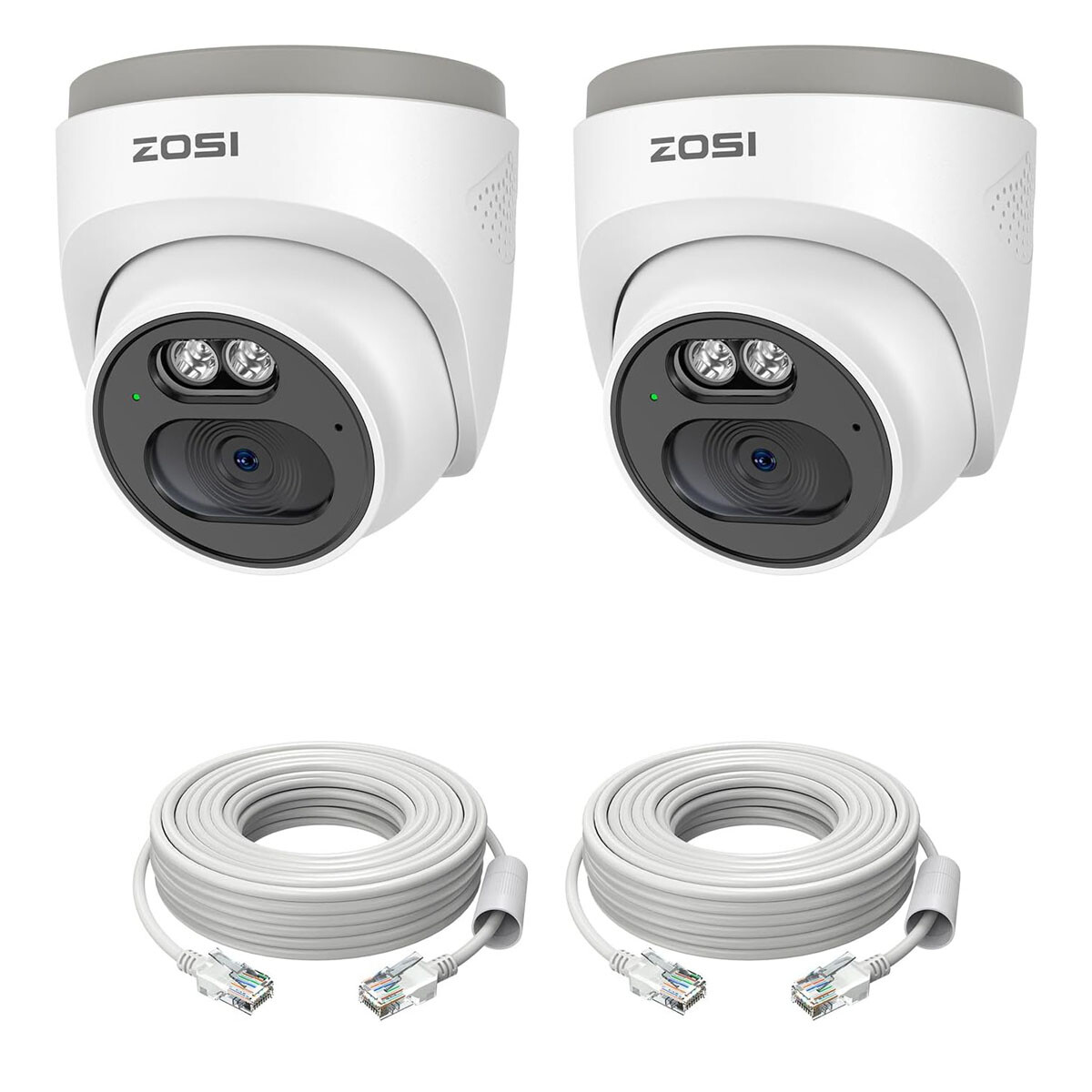 ZOSI 8CH PoE 3K NVR 4MP Security Outdoor Camera System AI Smart Human Detection