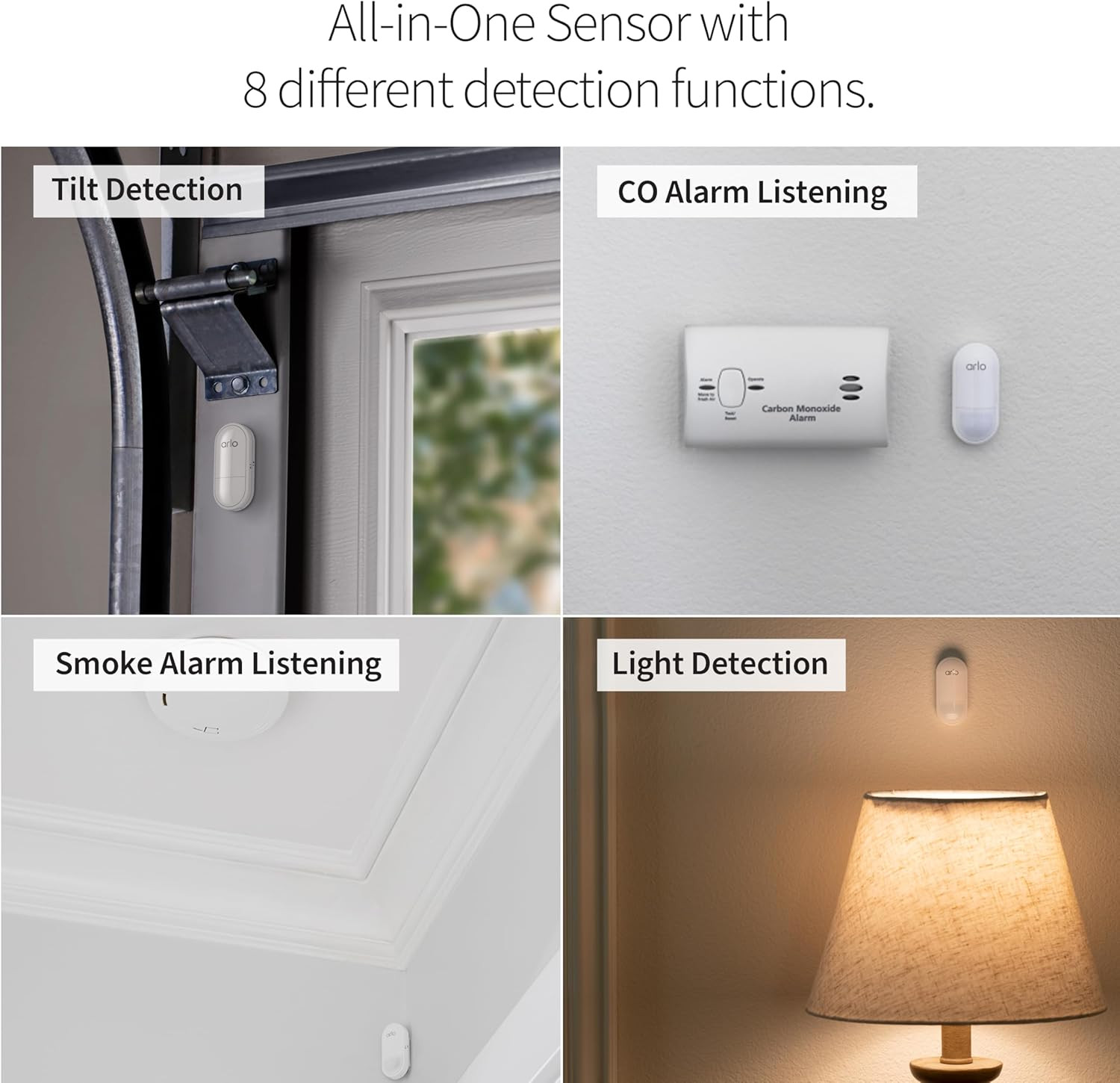 Home Security System – Wired Keypad Sensor Hub, (2) 8-In-1 Sensors, 24/7 Profess