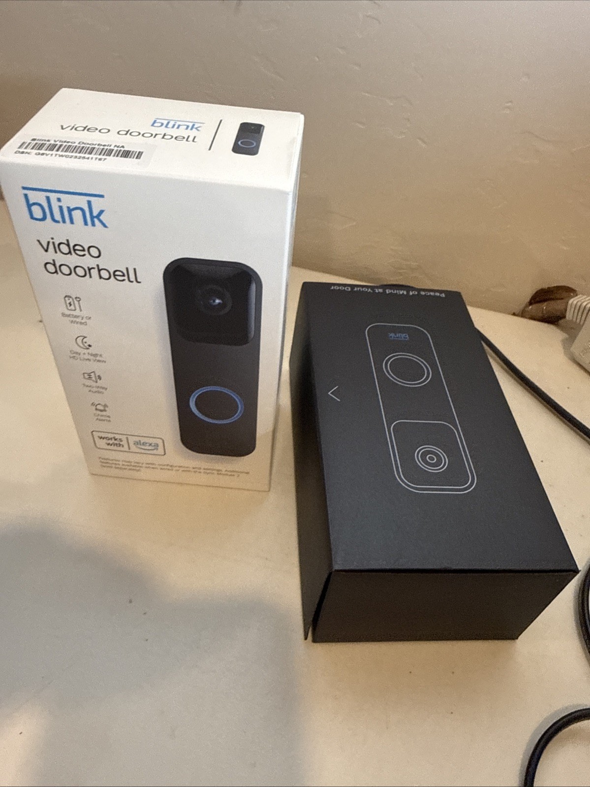 Blink Smart Video Doorbell?BLK Wired or Wireless Wi-fi Day Night Two Way Audio