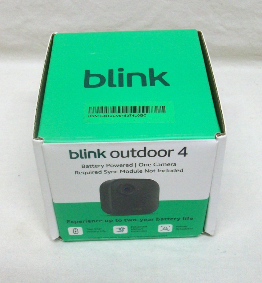 New In The Box Blink Outdoor 4 Wireless Smart Security Camera w/2-Year Battery