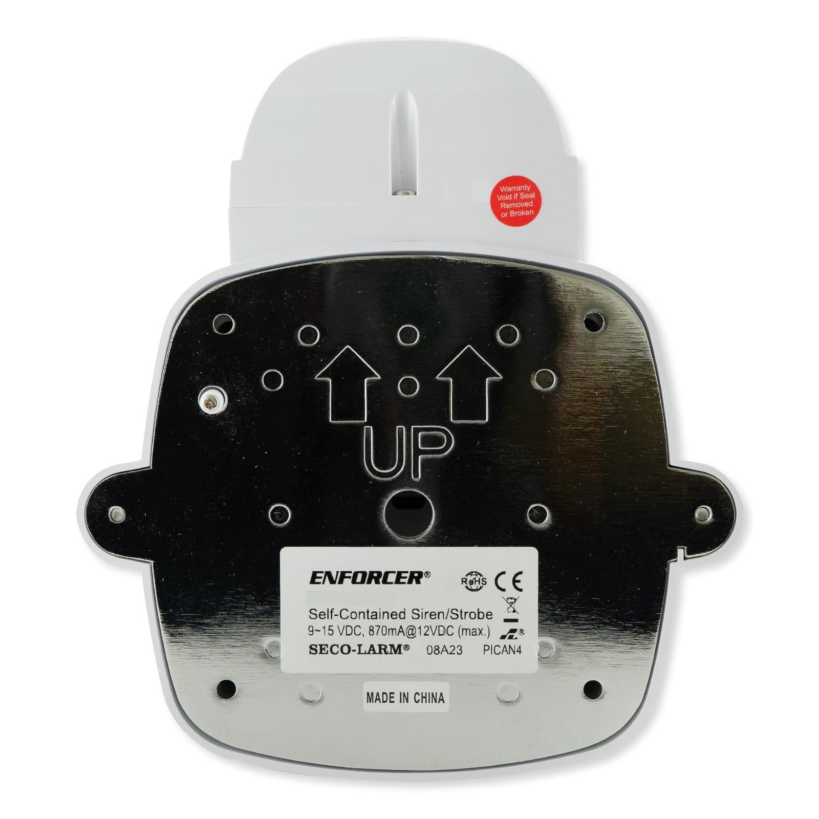 SH-816S-SQ/C Enforcer Siren/Strobe with Audio Input, Clear