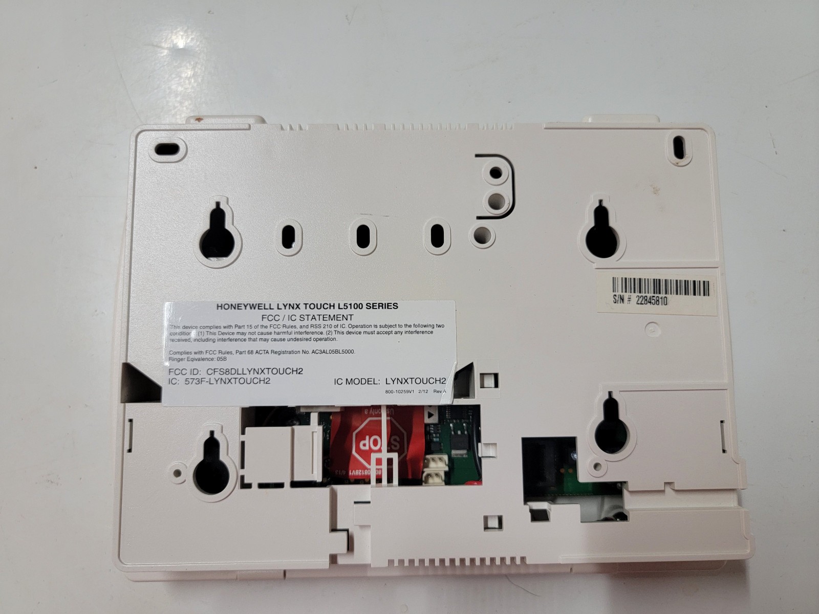 Honeywell Lynx Touch L5100 Lynxtouch2 Touch Screen Security System