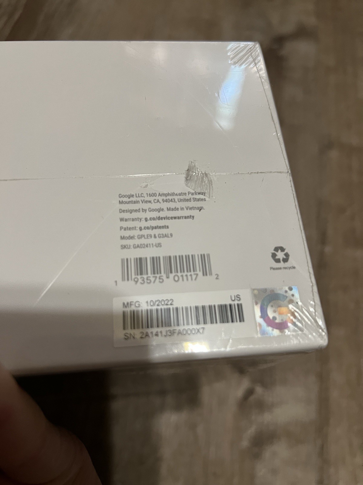 Google Nest Cam with Floodlight Outdoor Wired NEW SEALED Fast Free Shipping