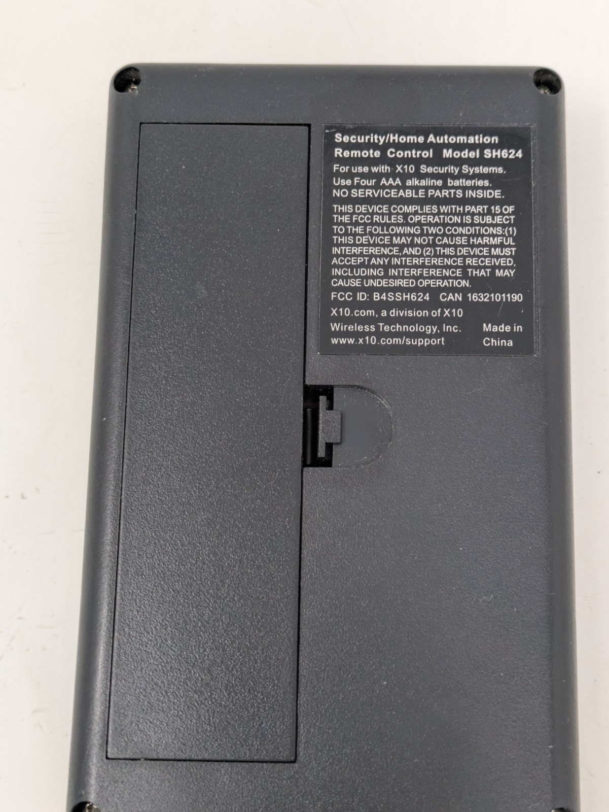 X-10 Powerhouse Remote Security System Alarm SH624 Universal Remote Control