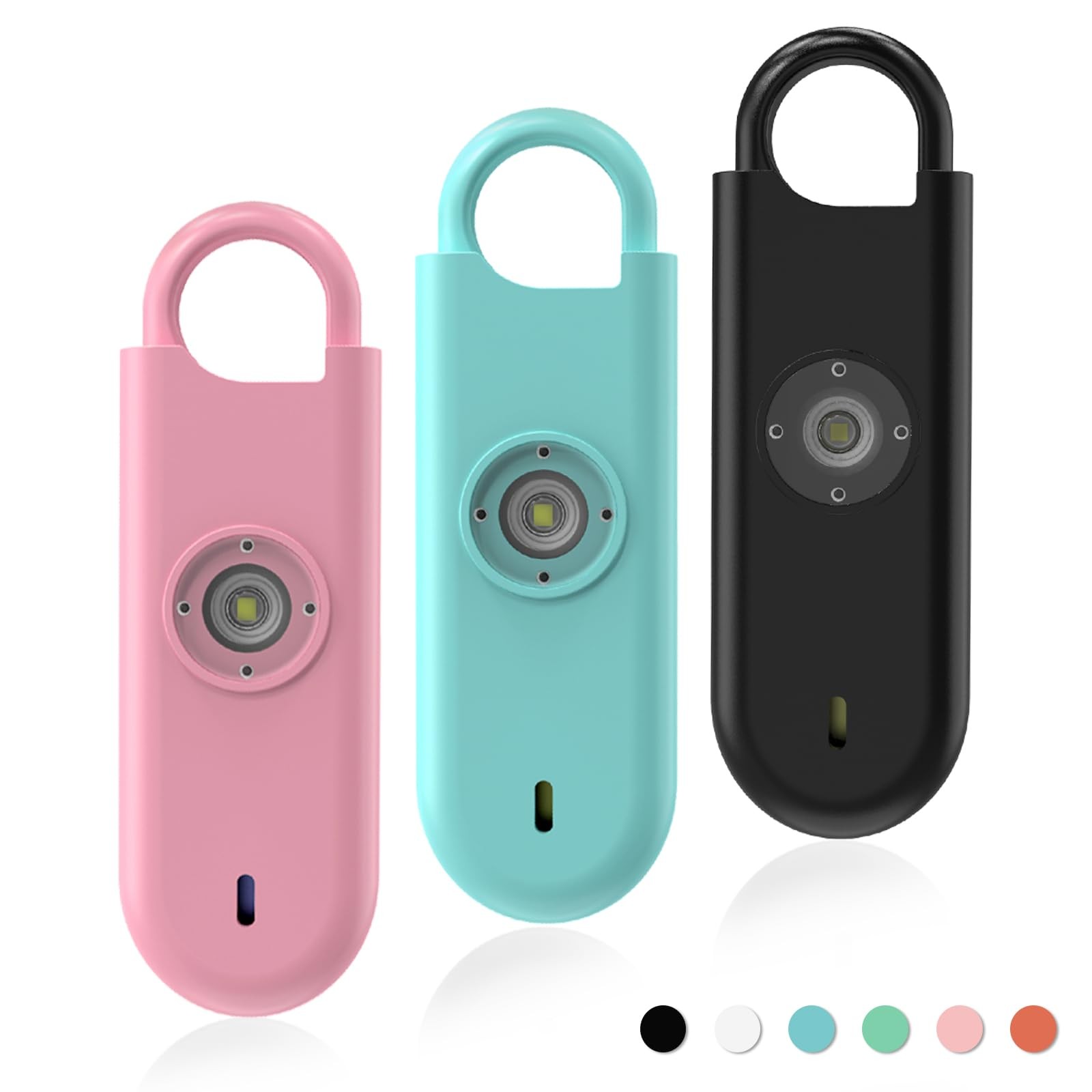 140dB Personal Safety Alarm for Women, 3 Pack Safe Alarm Protection Keychain