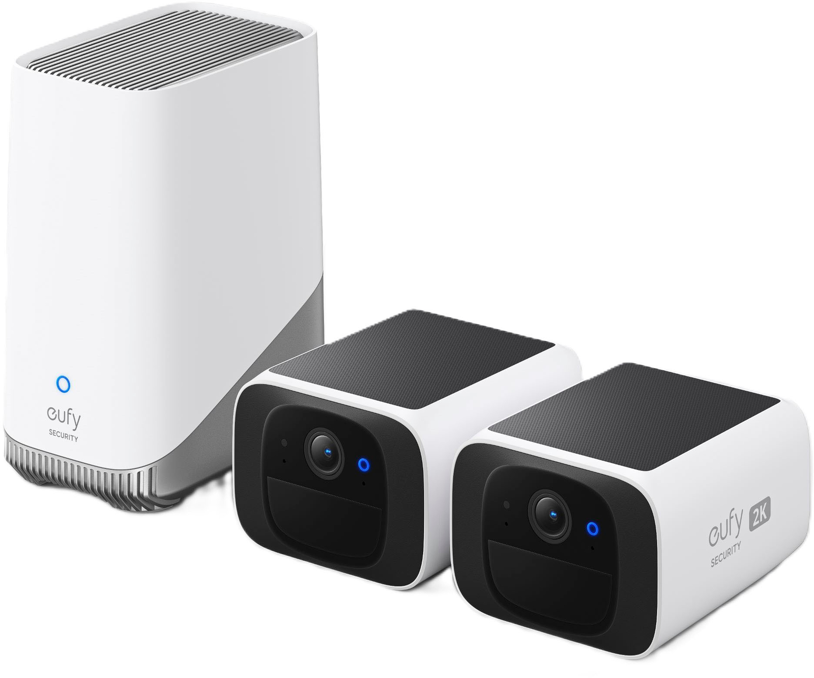 eufy Security – SoloCam S220, 2 Indoor/Outdoor Wireless 2K Solar Powered Secu…