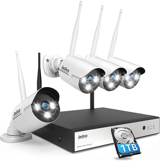 JouSecu 8CH Home Security Camera System Outdoor Indoor 5MP HD NVR