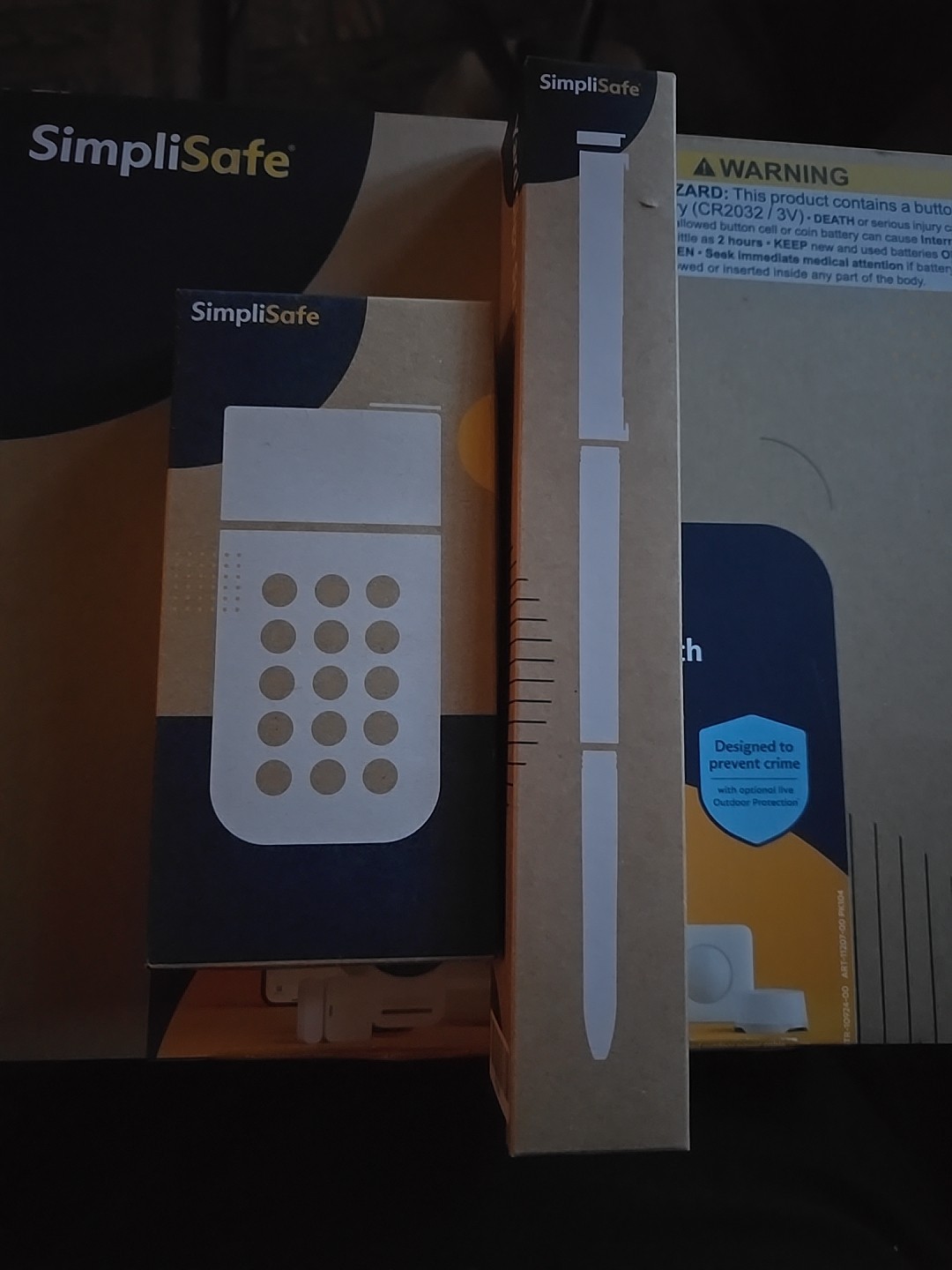 SimpliSafe Wireless Security Keypad And Yard Sign Stake Bundle Brand New