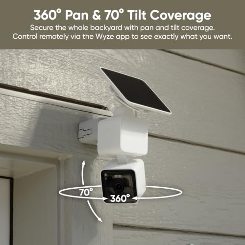 Solar Cam Pan, 2K Wireless Outdoor Security Camera with 360° Pan-Tilt |