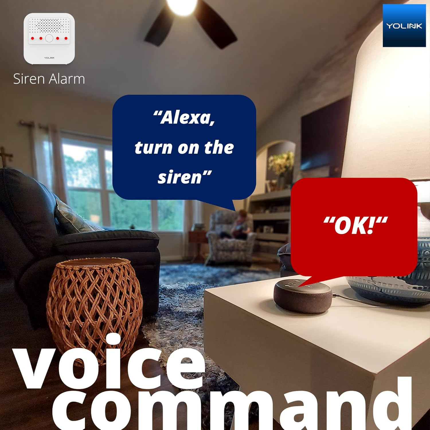 Smart Siren Alarm, Loud 110 Db, Wireless Security Siren for Home Security/Intrus