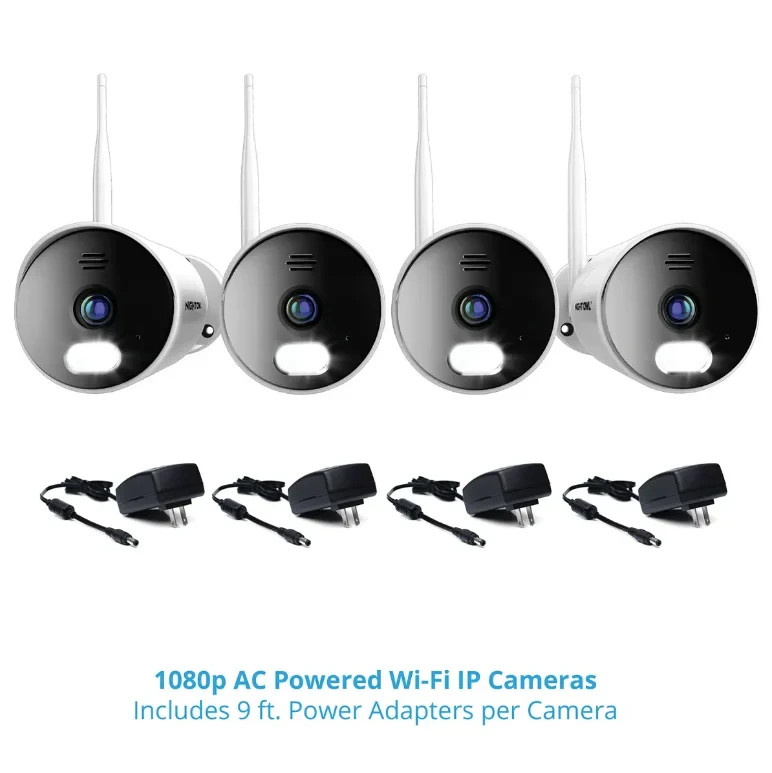 Night Owl 10-Channel Wi-Fi 1TB NVR with 4 Spotlight Camera Security System