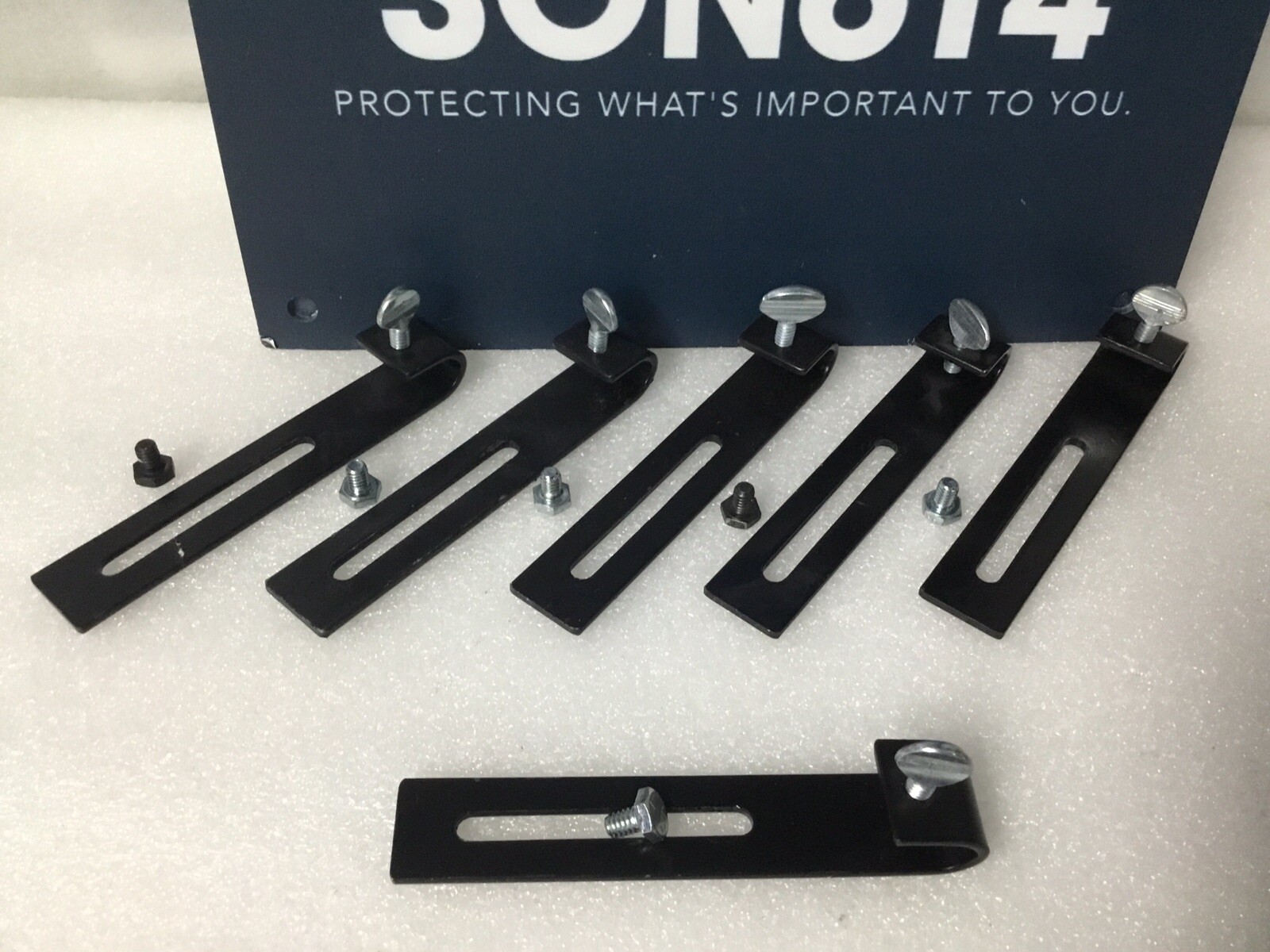 Lot of 8 Universal Surveillance Security Camera J Shape J Hook Mount Brackets