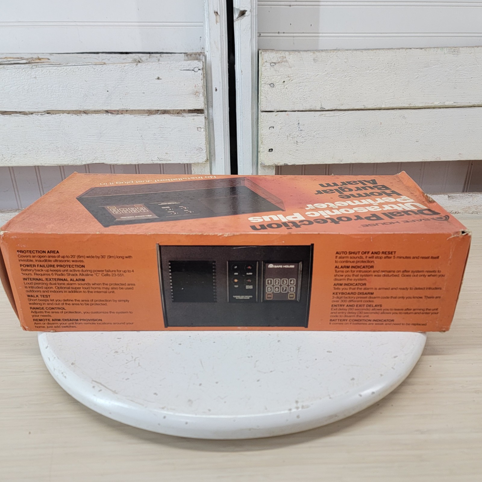 Vintage Safe House 49-302 Ultrasonic Plus Home Burglar Alarm Radio Shack Tested