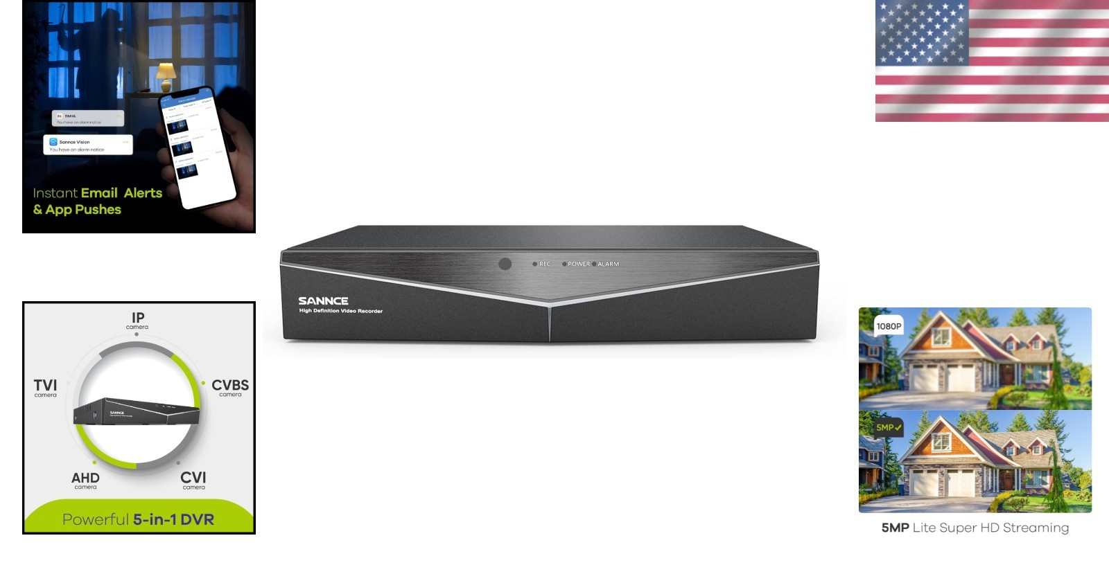 8 Channel H.264+ Surveillance DVR for Enhanced Home Security – No HDD Required