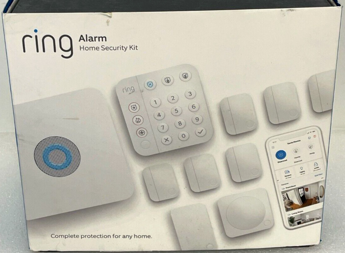Ring Gen 2 Complete System Wireless Indoor 10 Piece Alarm Security Set, New