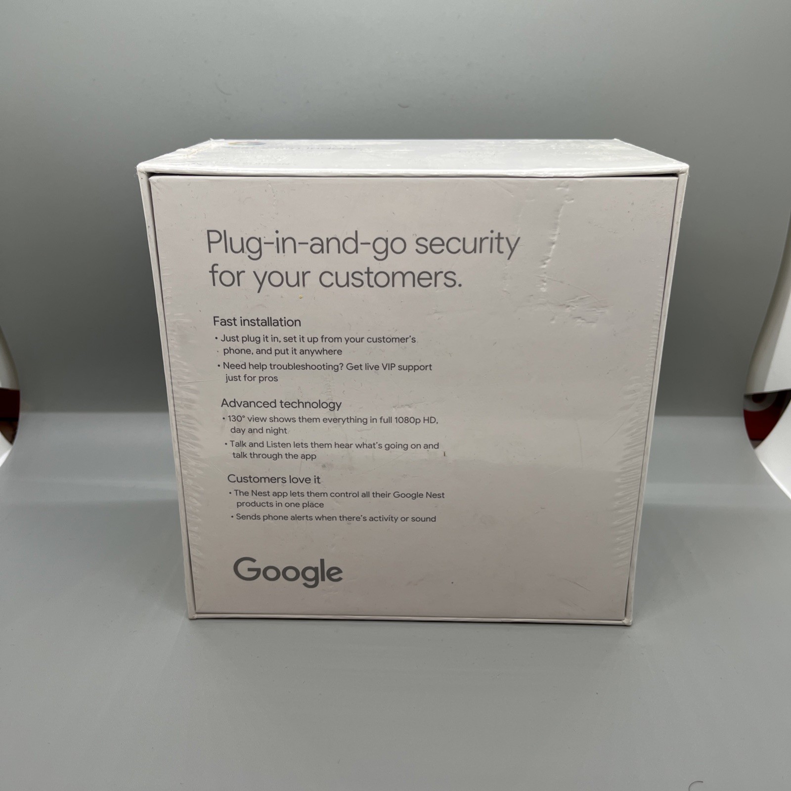 Google Nest Pro Indoor Security Camera (NC1103US)(A0005) Black – Sealed