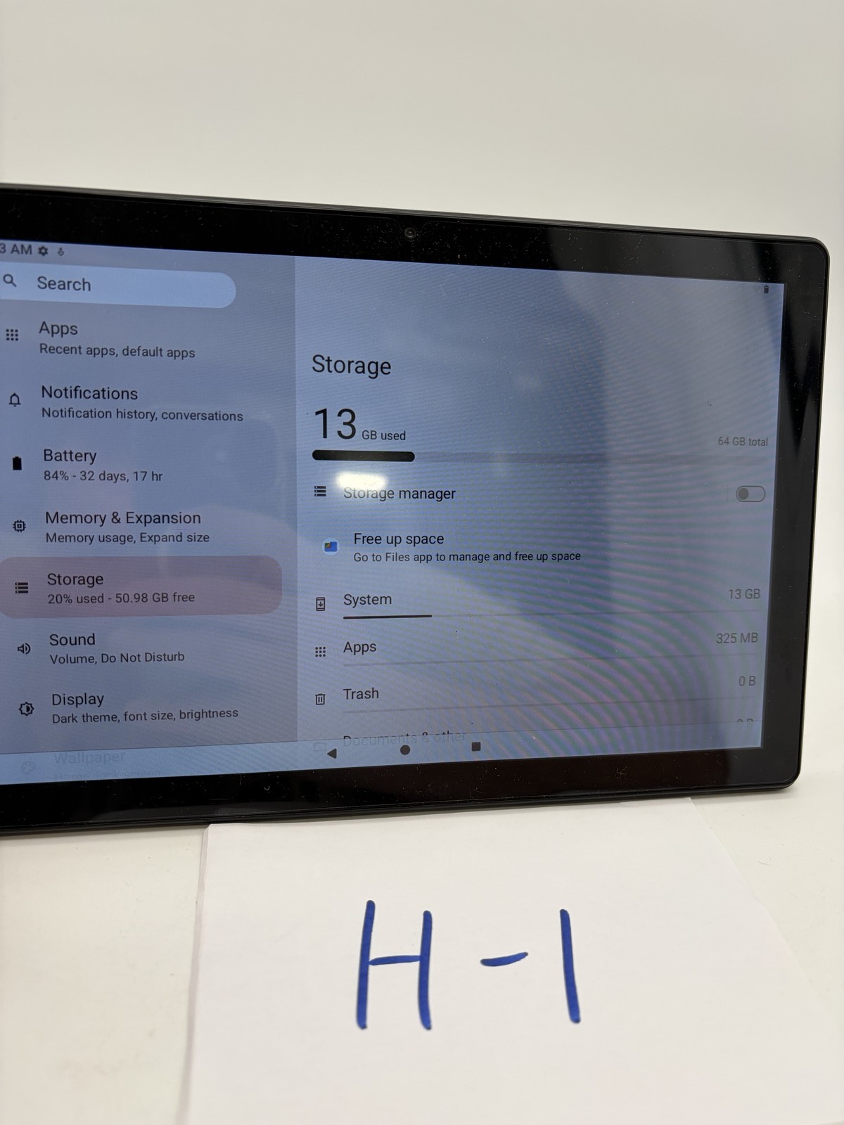 TAB10 Max Android Tablet 10″ 64GB Smart Camera Used Good H1