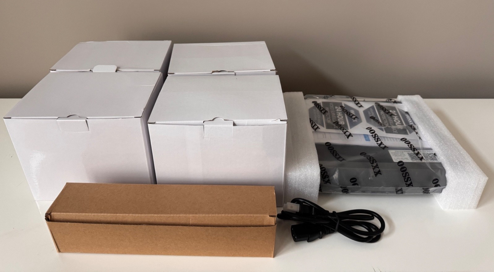 OOSSXX 4K/8 Megapixel/ 6 Camera / 2-Way Audio PoE Wired Outdoor Security Cameras