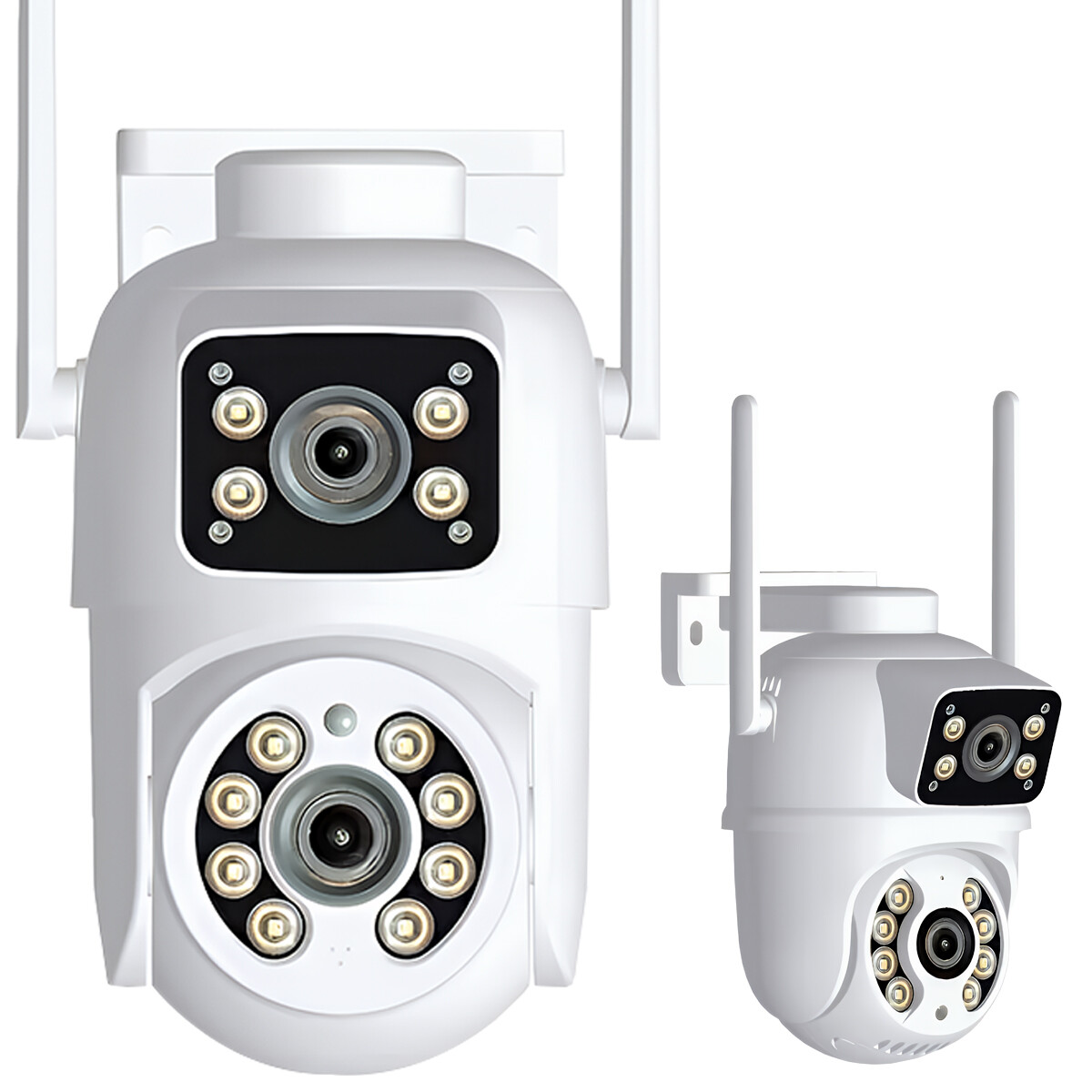 Wireless IP WIFI Camera Outdoor CCTV PTZ Smart Home Security IR Cam Dual lens