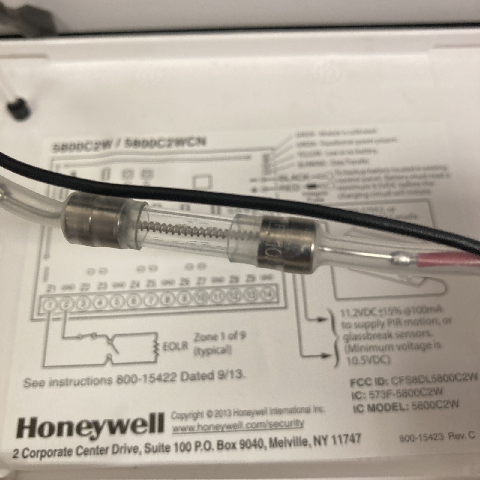 Honeywell 5800C2W / 5800C2WCN Hardwared to 5800 Wireless Converter UNTESTED