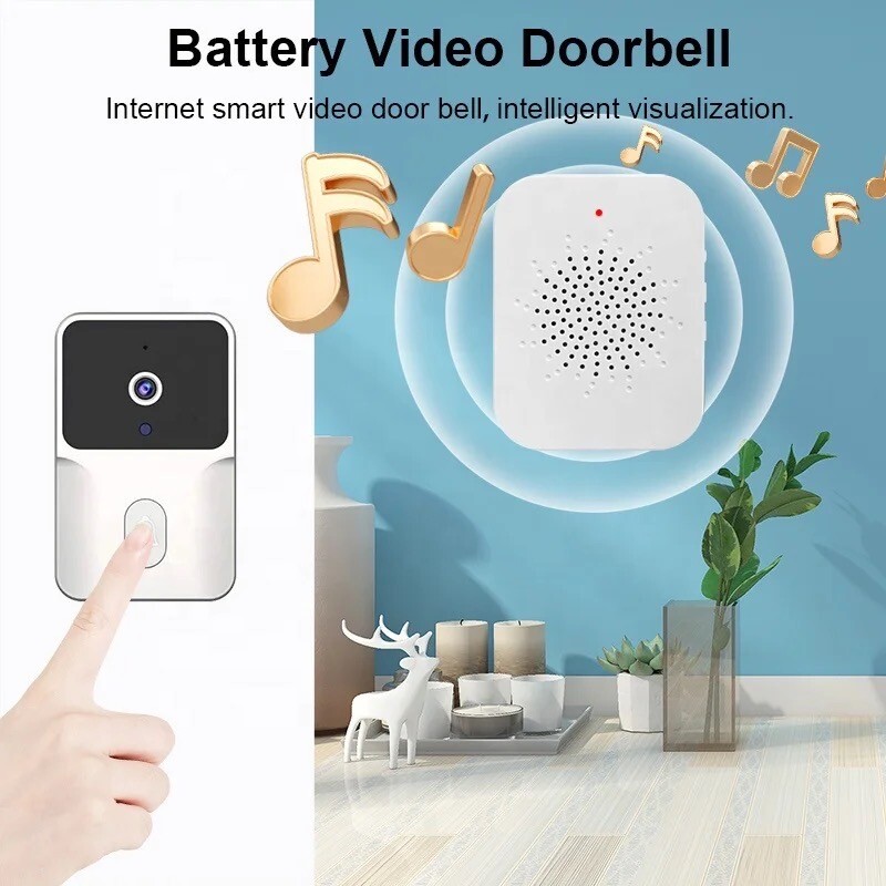 Smart Wireless WiFi Video Doorbell Phone Door-Ring Intercom Security Camera Bell