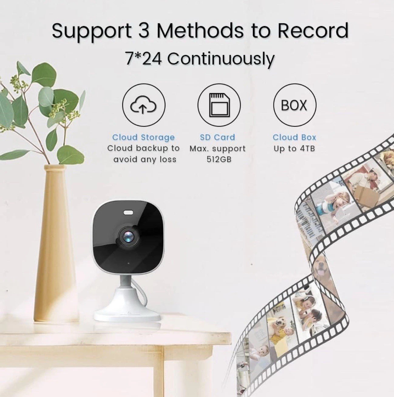 Finsui Smart Security Camera With Night Vision ~ Baby Monitor ~Motion Detection