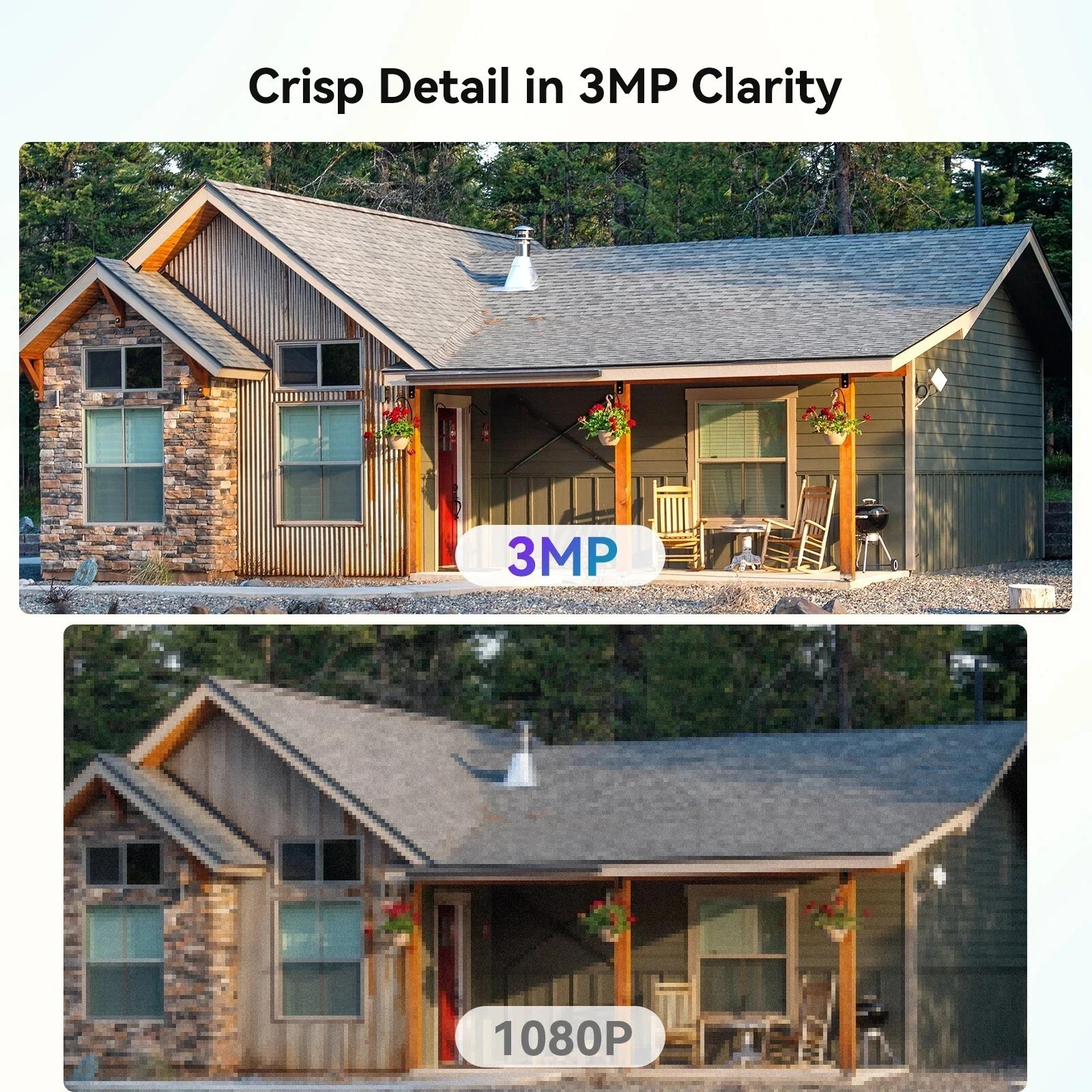 Wireless Security Camera System Outdoor 3MP NVR 2-Way Audio Home with 2TB HDD