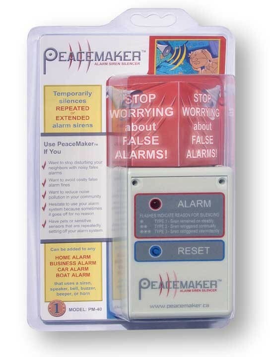 PeaceMaker False Alarm Siren Silencer PM-40