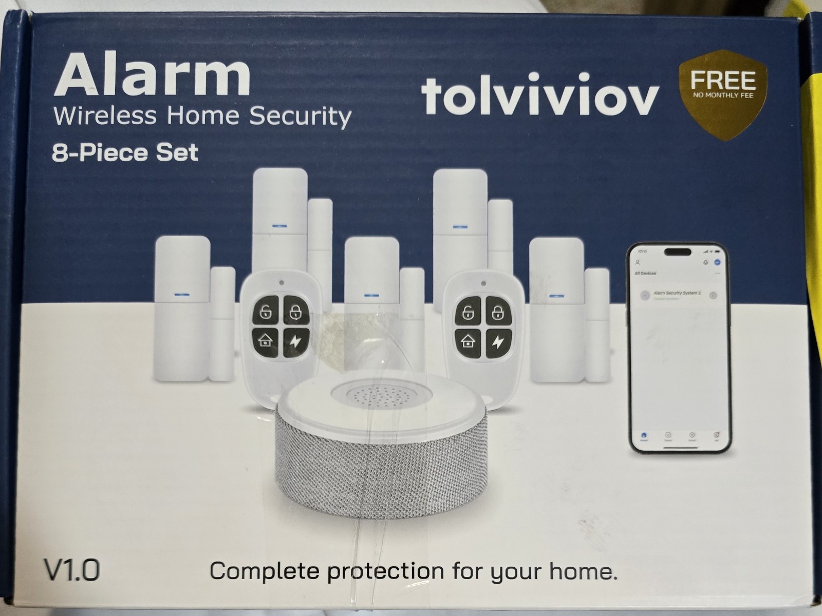 NEW Tolviviov WiFi Door Alarm System Wireless DIY Smart Home Security System App