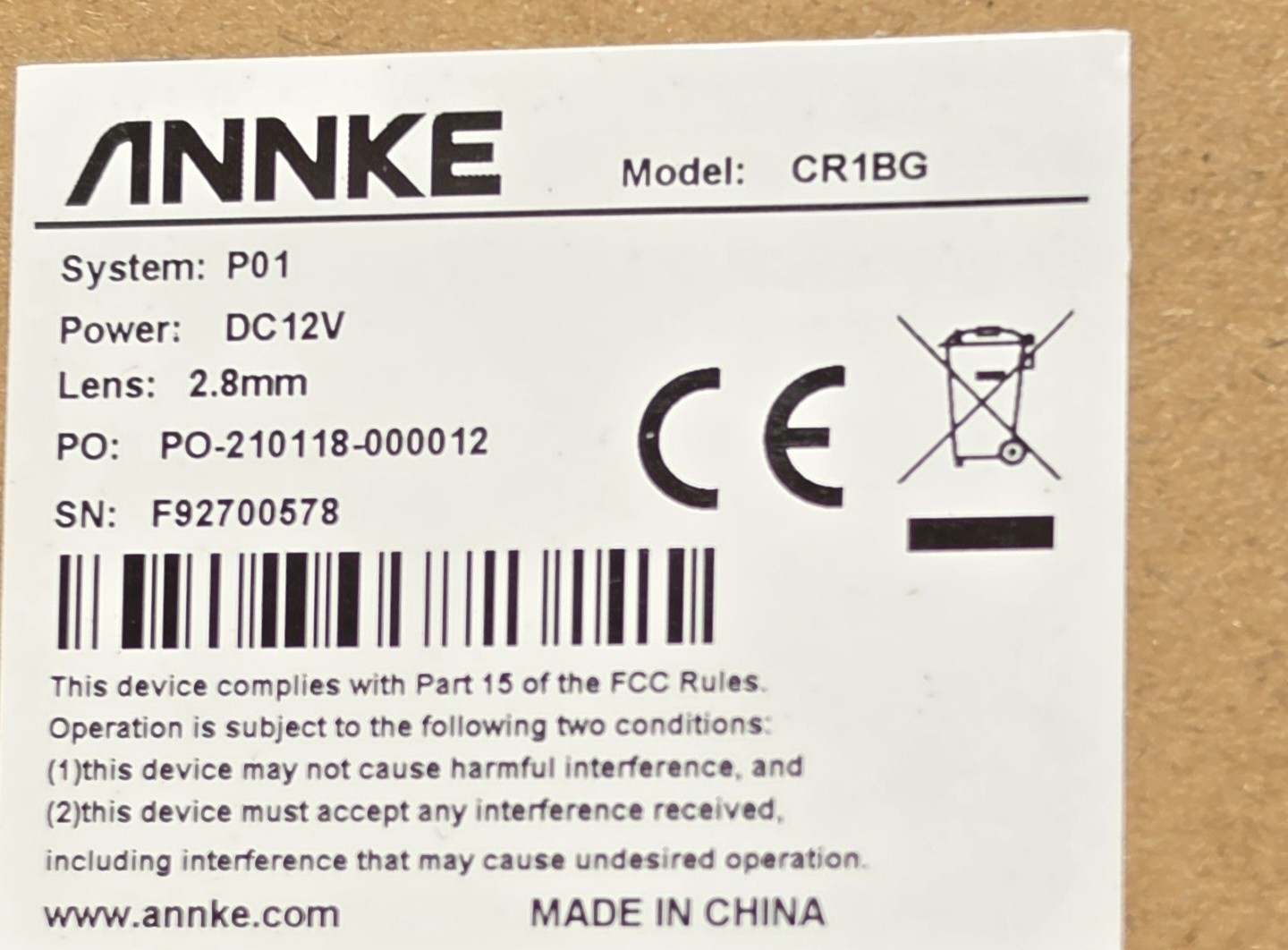 Annke Dw81kd Network Video Recorder with 8 Cameras