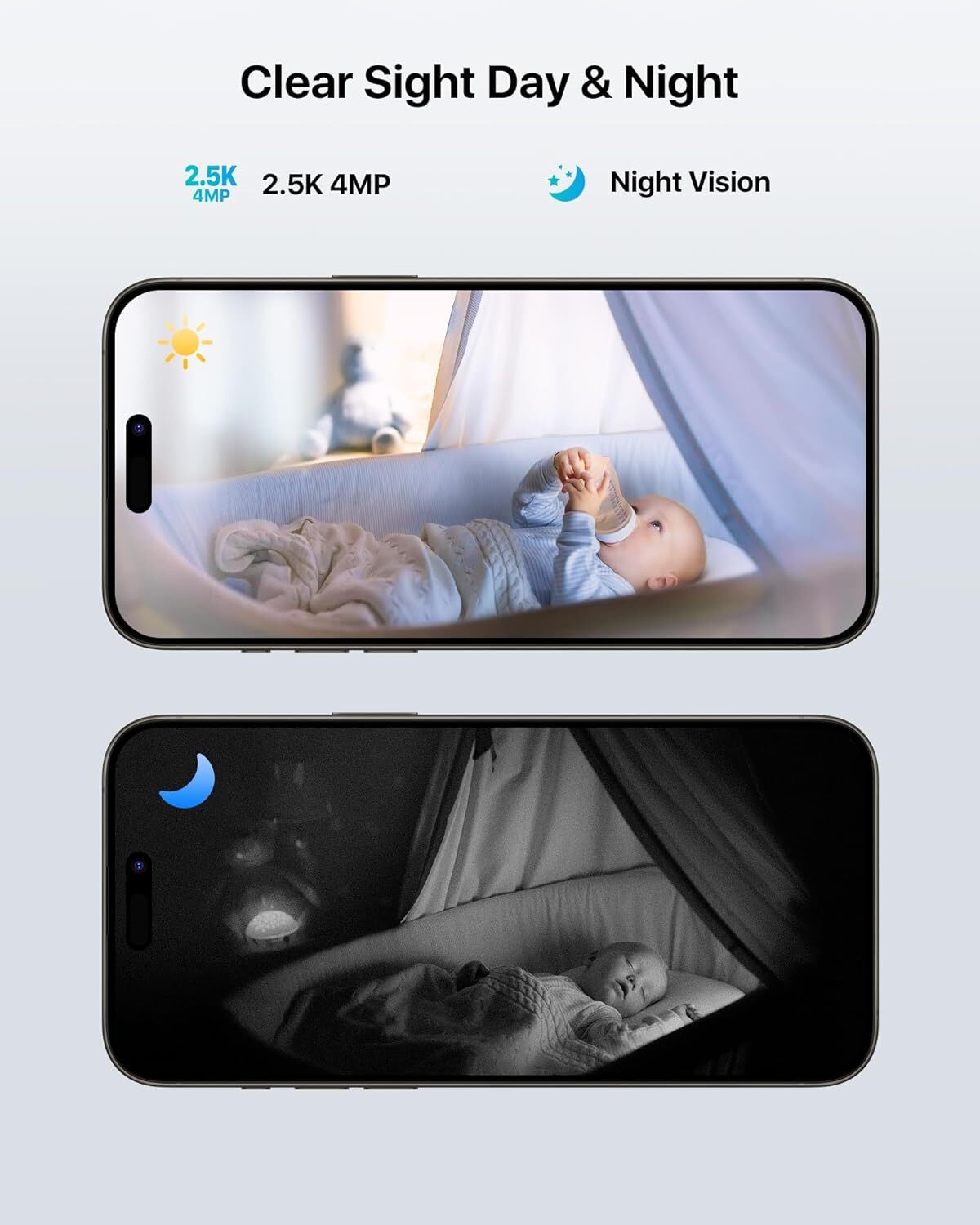 ZOSI PT Security WiFi Video Camera 3MP/4MP Remote View Baby Monitor 2-Way Audio