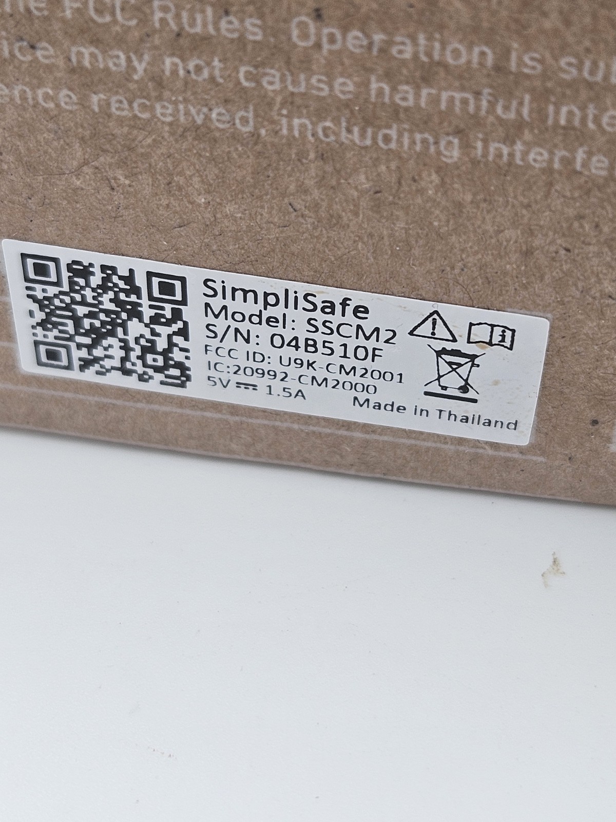 Simplisafe SimpliCam 1080p Camera SSCM2