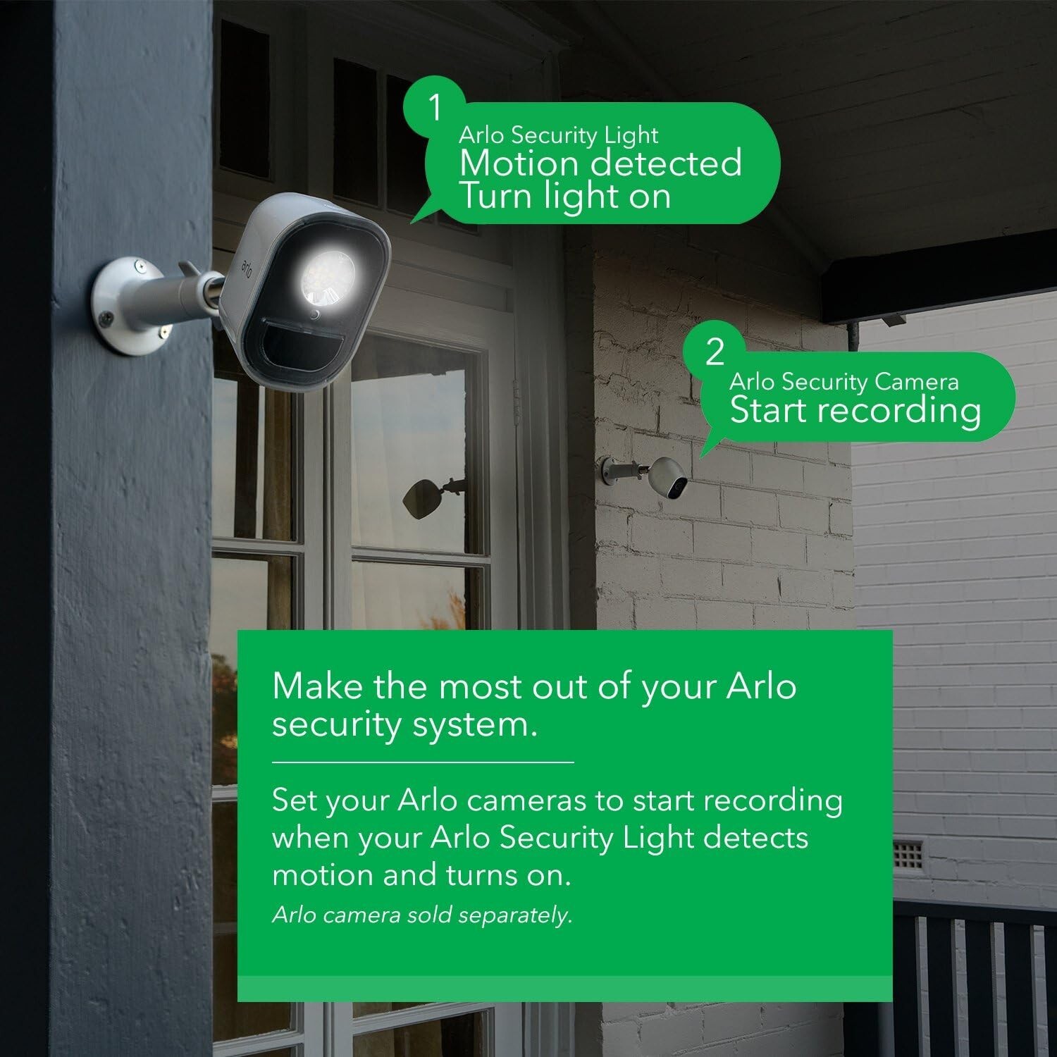 Genuine Arlo Motion Alert Security Smart Light AL1101