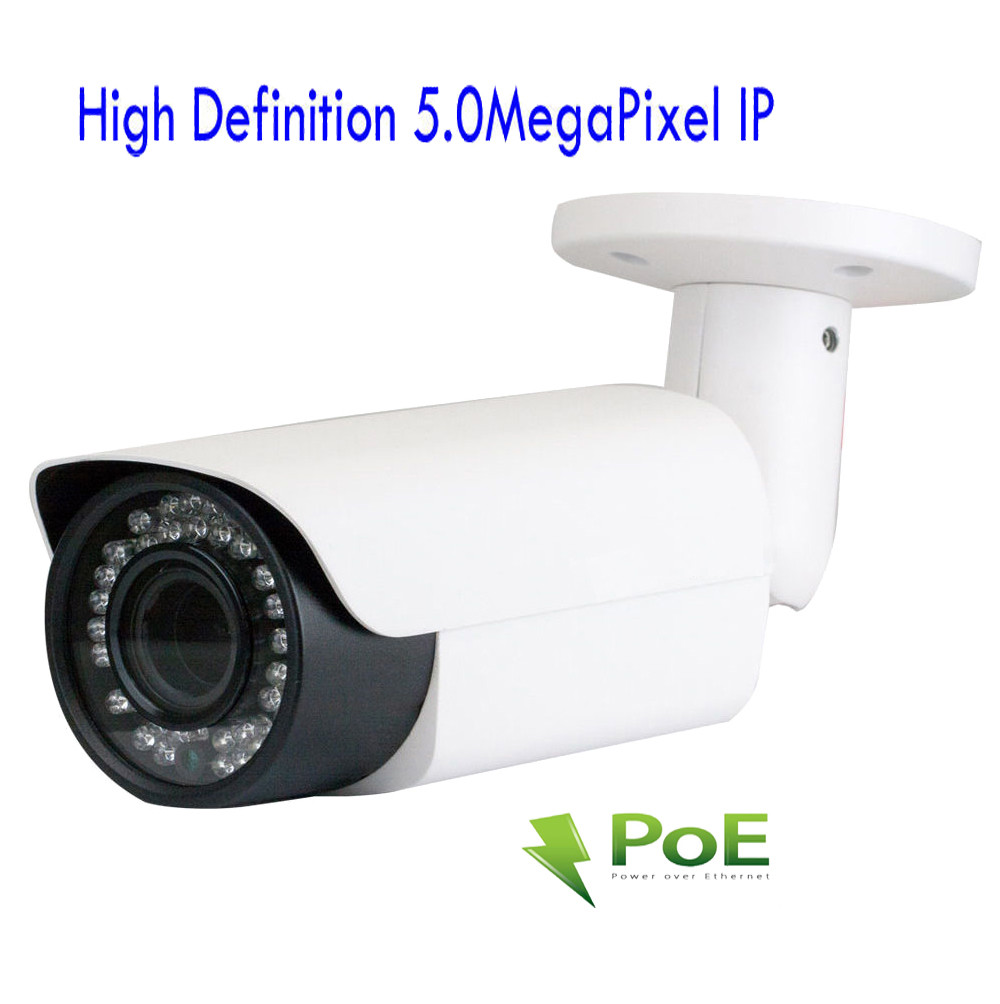 4Channel Video VGA NVR 2592P 5MP PoE IP 42IR Security Camera System IP66 ONVIF/6