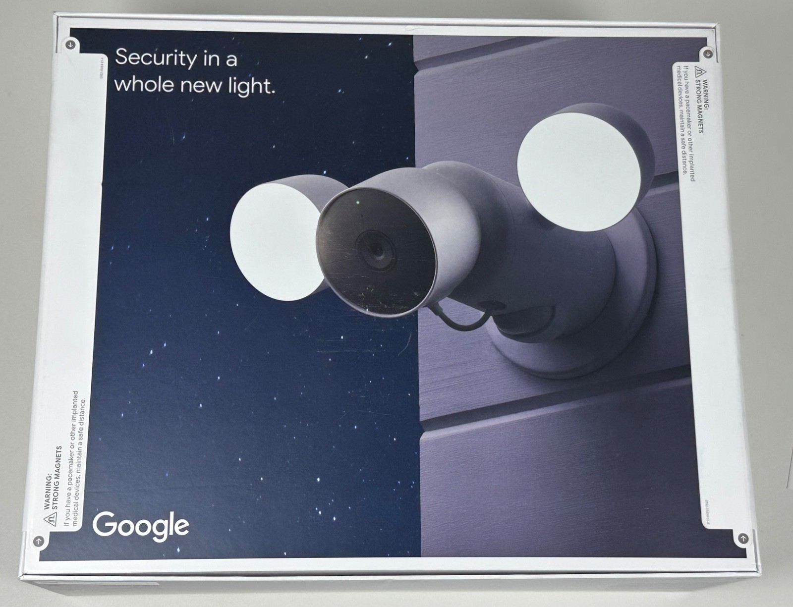 Google Nest Cam with Floodlight Outdoor Wired Security Camera – White