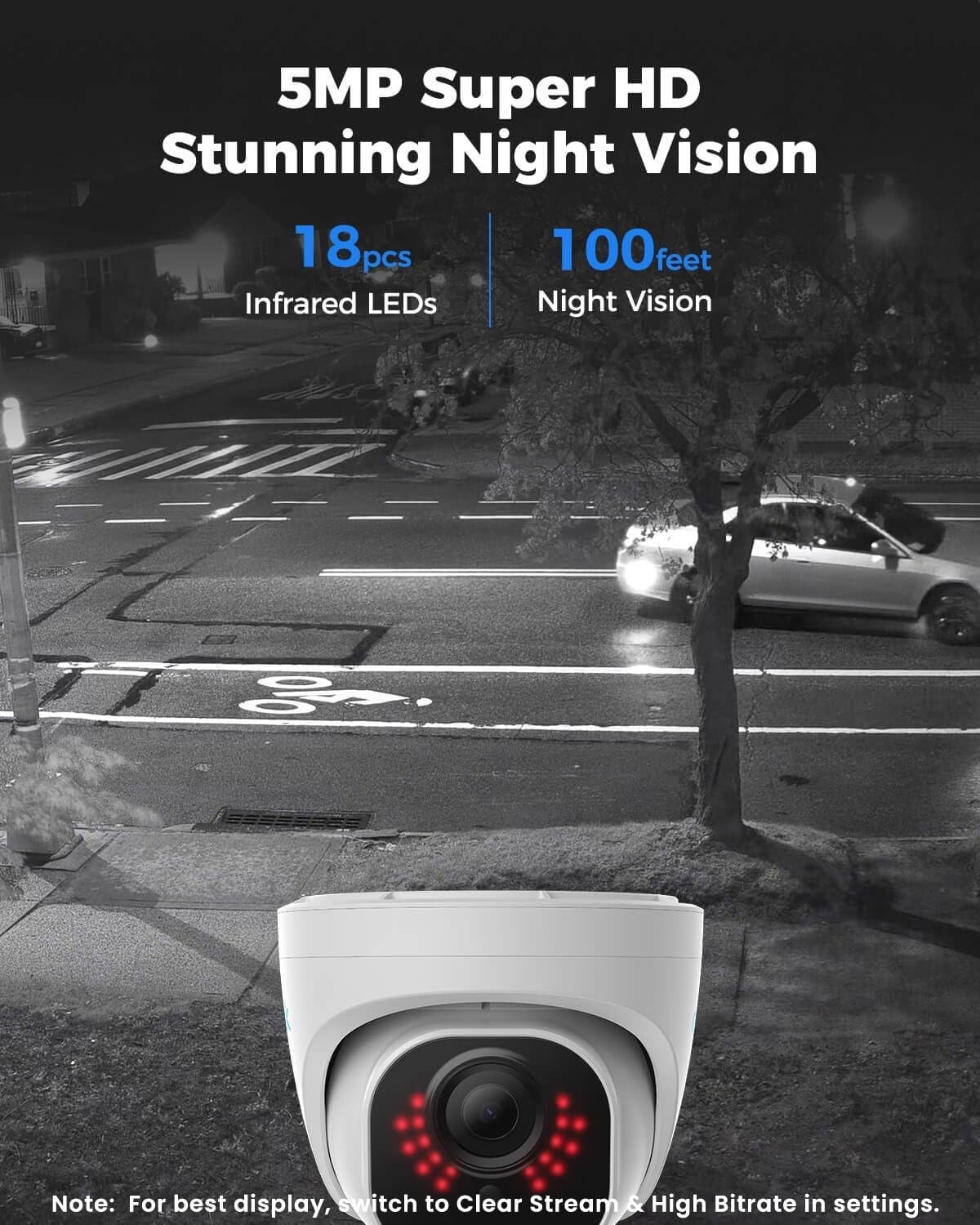 5MP HD Home Security Kit: 8CH Wired Cameras with App Control and Remote Access